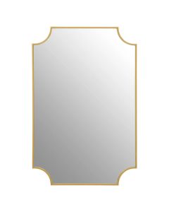 Avento Inverted Corners Wall Mirror In Gold