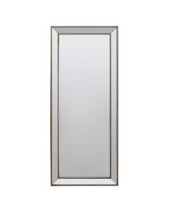 Holmes Small Wall Mirror In Champagne Frame