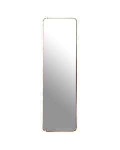 Candi Rectangular Wall Mirror With Gold Metal Frame
