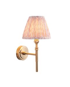 Chester And Leaf 16cm Peachy Keen Shade Wall Light In Aged Brass