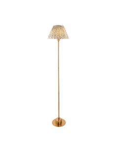 Bibury And Zigzag 16cm Pearl Grey Fabric Shade Table Lamp In Satin Marlin Blue