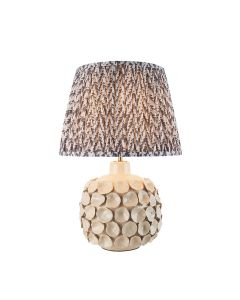 Bibury And Ripple 16cm Marlin Blue Fabric Shade Table Lamp In Satin Cotswold Green
