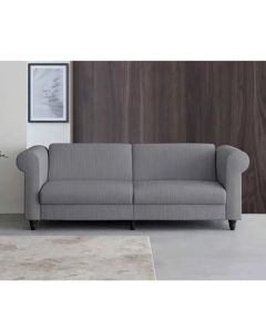 Felix Corduroy Fabric 3 Seater Sofa Bed In Grey