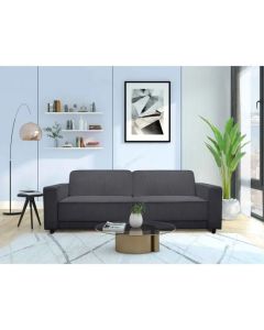 Allie Corduroy Fabric 3 Seater Sofa Bed In Anthracite