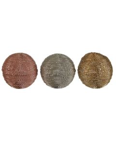 Hege Small Metal Multi Coloured Decorative Spheres