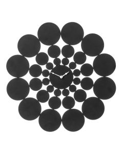 Elfros Discs Design Wall Clock In Black