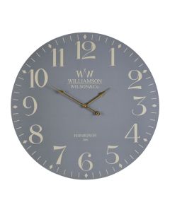 Henzo Round Classical Wooden Wall Clock In Grey