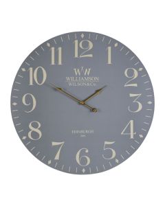 Henzo Round Classical Wooden Wall Clock In Grey