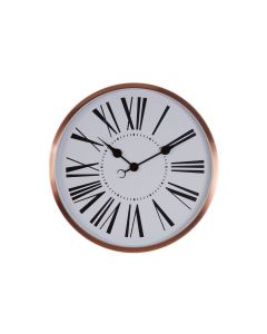 Baillie Round Traditional Accents Wall Clock In Rose Gold
