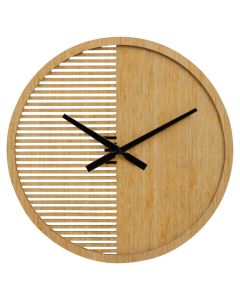 Vitus Large Wooden Wall Clock In Natural
