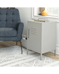 Bradford Metal Locker Storage Cabinet With 1 Door In Taupe