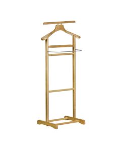Atlanta Rubberwood Clothes Valet Stand In Natural