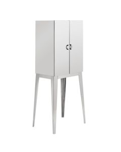Anaco Stainless Steel Storage Cabinet With 2 Doors In Silver