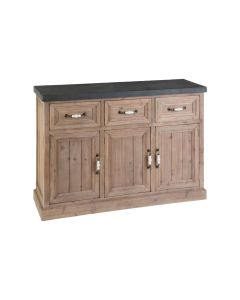 Pompeii Wooden Sideboard With 3 Doors And 3 Drawers In Natural