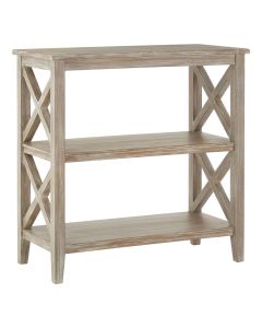 Heritage Winter Melody Bookcase In Natural With 3 Shelves