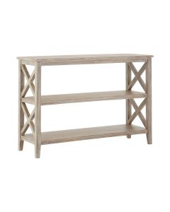 Heritage Wide Winter Melody Bookcase In Natural With 3 Shelves