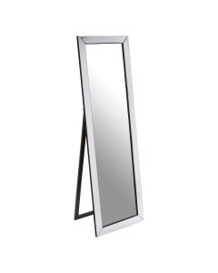 Emma Floor Standing Dressing Mirror In Silver