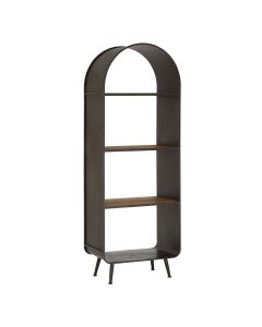 Trinity Tall Industrial Shelving Unit With Black Metal Frame