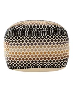 Bosie Fabric Inca Pouffe In Multi-Colour