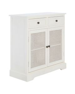 Hallaton Wooden Sideboard In Antique White With 2 Doors And 2 Drawers