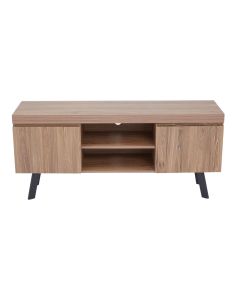 Oakwill Wooden TV Stand In Oak With 2 Doors And 1 Shelf