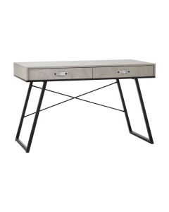 Bradbury Computer Desk With 2 Drawers In Concrete Effect