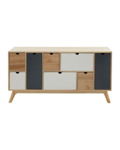 Watson Wooden Sideboard In Natural With 6 Drawers