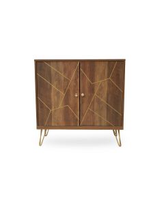 Flori Wooden Sideboard With 2 Doors In Brown