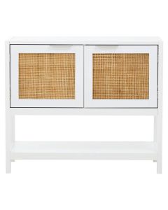 Sherman Wooden Storage Cabinet With 2 Doors In White
