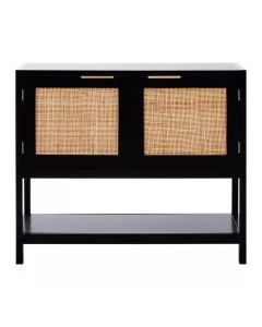 Sherman Wooden Sideboard With 2 Doors In Black