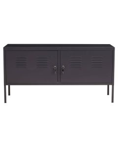 Academy Wide Metal Locker With 2 Doors In Grey