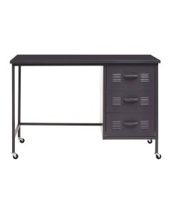 Academy Metal Desk With 3 Drawers In Grey