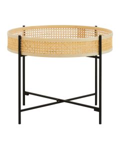 Depok Natural Rattan Coffee Table With Cross Legs