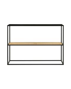 Depok Rectangular Metal Console Table In Black