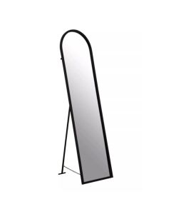 Avento Floor Mirror In Black Iron Frame