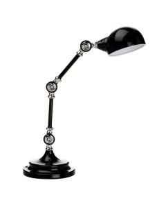 Celdon Adjustable Metal Shade Table Lamp In Black