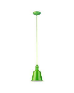 Parok Bell Design Metal Shade Ceiling Pendant Light In Lime Green