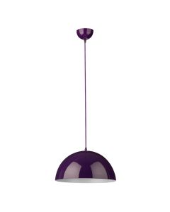 Marlon Dome Design Metal Shade Ceiling Pendant Light In Purple