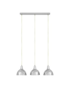 Jasper 3 Metal Shades Ceiling Pendant Light In Chrome