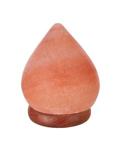 Trexant Teardrop Design Salt Table Lamp In Orange
