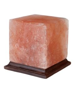 Trexant Box Design Salt Table Lamp In Orange