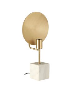 Vencrant Metal Task Table Lamp With White Marble Block Base