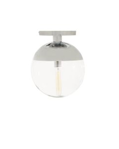 Revive Clear Glass Shade Ceiling Light In Chrome