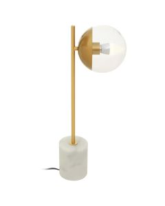 Revive 1 Lights Glass Shade Table Lamp In Gold