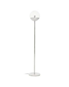 Revive Clear Glass Shade Floor Lamp In Chrome