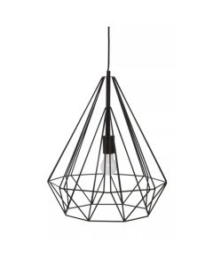 Wyra Ceiling Pendant Light In Black Conical Frame