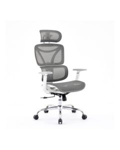 Elite Mesh Back Home And Office Chair In Grey And White