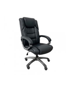 Regent Leather Effect Home And Office Chair In Black