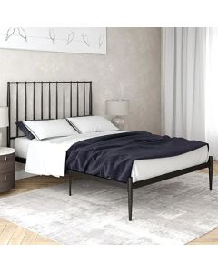 Giulia Metal King Size Bed In Black