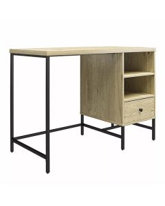 Tamlin Wooden Laptop Desk With 1 Drawer In Linseed Oak